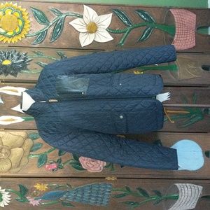 EUC Shipley & Halmos Lightweight Quilted Navy Jacket Men's Size L